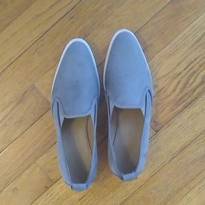 The Street Nubuck Grey Everlane Suede Loafers